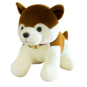 Çocuklar hediyeler 35-45cm sevimli peluş oyuncak <span class=keywords><strong>Husky</strong></span> köpek küçük çan uyku çocuk yumuşak peluş doldurulmuş hayvan oyuncak - Product Image 5