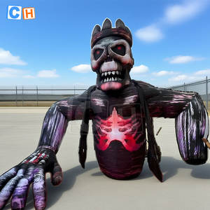 Esqueleto Inflable Gigante, Mascota Inflable Grande, Inflable Publicitario Espeluznante para Halloween, Casa Embrujada - Product Image 1