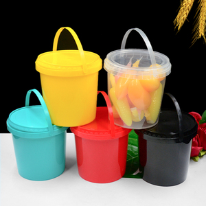 Envase Transparente Grueso de PP5 de Grado Alimenticio con Asa y Tapa para Pan, Alimentos Enlatados, Galletas, Gelatina, Azúcar, Chocolate - Product Image 1