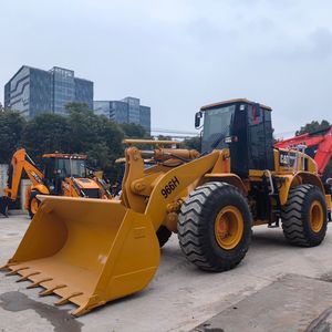 Chargeuse sur pneus Caterpillar 966H d'occasion en excellent état, 10,3 tonnes, moteur CAT jaune, chargeuse frontale, origine Chine, pompe moteur - Product Image 3