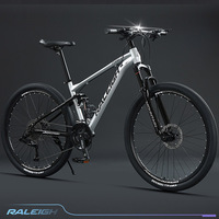 Vélo de montagne à suspension intégrale, cadre en acier haute teneur en carbone, frein à disque, vélo tout-terrain pour adultes, vélo à suspension souple MTB