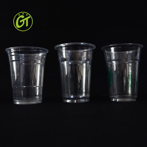 Gobelets jetables biodégradables en PET à paroi simple, diamètre supérieur 92 mm, avec couvercles, logo personnalisé, diverses tailles, 9 oz, Green Treasure - Product Image 4