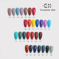 Vernis à ongles gel craquelé, marque privée, personnalisé, bouteille de 15ml, g