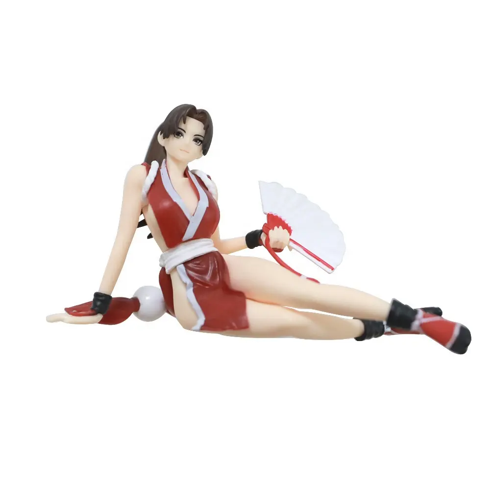 Figuras de Mai Shiranui車の装飾モデルユニセックスPVC像おもちゃゲームキャラクタープレスバブル漫画アニメーション