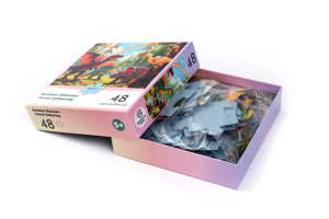 <span class=keywords><strong>Puzzle</strong></span> personnalisé par le fabricant, 48 pièces, dinosaure, licorne, <span class=keywords><strong>puzzle</strong></span> en papier, dessin animé, <span class=keywords><strong>puzzle</strong></span> en plastique, jeu de <span class=keywords><strong>puzzle</strong></span> pour adultes et enfants - Product Image 2