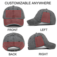 Gorra de Béisbol de 6 Paneles de Algodón Puro con Logotipo Personalizado, Estilo Unisex, Talla Ajustable para Niños, Bordado Impreso