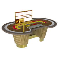 Table de jeu de casino personnalisée YH 96 pouces avec éclairage LED, table de baccarat et de poker RFID, table de jeu de baccarat et de poker à vendre
