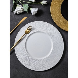 <span class=keywords><strong>Assiette</strong></span> de présentation ronde <span class=keywords><strong>en</strong></span> céramique style <span class=keywords><strong>grès</strong></span> premium pour la restauration fine, les événements et la présentation <span class=keywords><strong>en</strong></span> restauration - Product Image 4