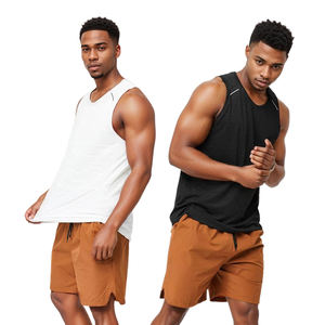 Superventas para hombre Dry Fast Fit Workout Transpirable Negro Running Muscle Knitted Design-Europe Best Seller - Product Image 3