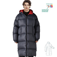 Veste en duvet d'oie Outwear Hiver Manteaux épais rembourrés Veste d'hiver matelassée personnalisée pour homme
