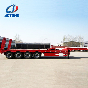 Rimorchio Ribassato con Sospensioni Pneumatiche Integrate per Camion, Trasportatore di Attrezzature di Grandi Dimensioni, Carrello per Carrelli Elevatori - Product Image 5