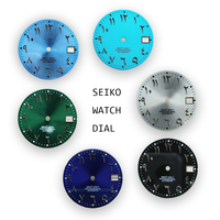 Cadran de montre en alliage de cuivre léger de 28,5 mm avec texte arabe bleu, étanche, jour/date, mouvement japonais, personnalisable avec logo de marque TBL, vente en gros