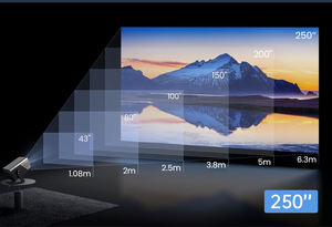 Proyector para Noches de Cine en Familia |   LED |   Apto para la luz del día |   Android 14 5G WiFi BT5.4 |   2000 lúmenes ANSI |   Proyector Portátil de Tiro Corto - Product Image 5