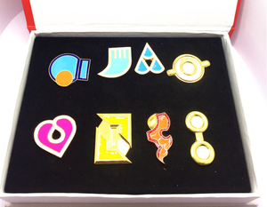 Set Lencana Gym Pokemon Mainan Anak Bartender Promosi, Koin Lonceng Grosir, Logam Paduan Aluminium Ramah Lingkungan, Souvenir Film & TV - Product Image 2