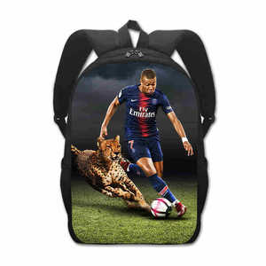 Sac à dos HY Mbappe Football 14 16 17 pouces pour école primaire et maternelle, sac à dos pour garçons avec réduction de la charge sur les épaules - Product Image 6
