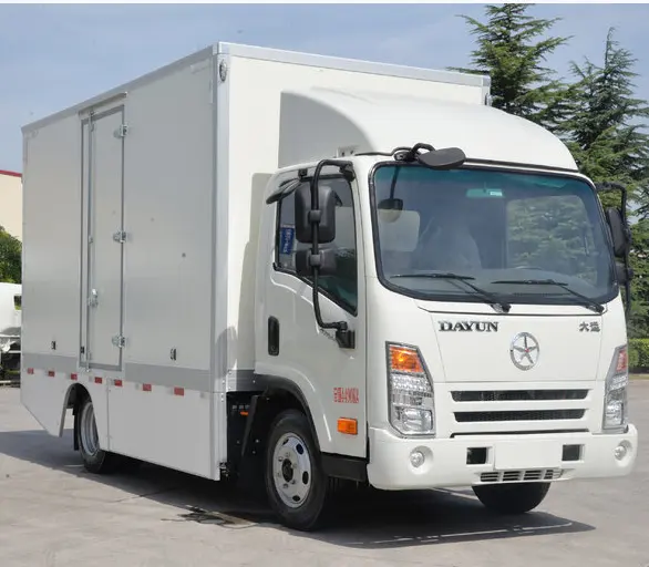 Más barato 6 m de una sola fila de carga van pura luz eléctrica camión de 1,5 toneladas de peso de carga de logística de vehículo