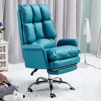 Chaise de bureau ergonomique de luxe, pivotante et inclinable, avec support lombaire pour le bureau à domicile.