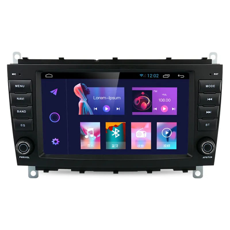 Android 11 lettore multimediale per auto GPS per Mercedes Benz CLK classe W209 Radio Stereo di navigazione BT