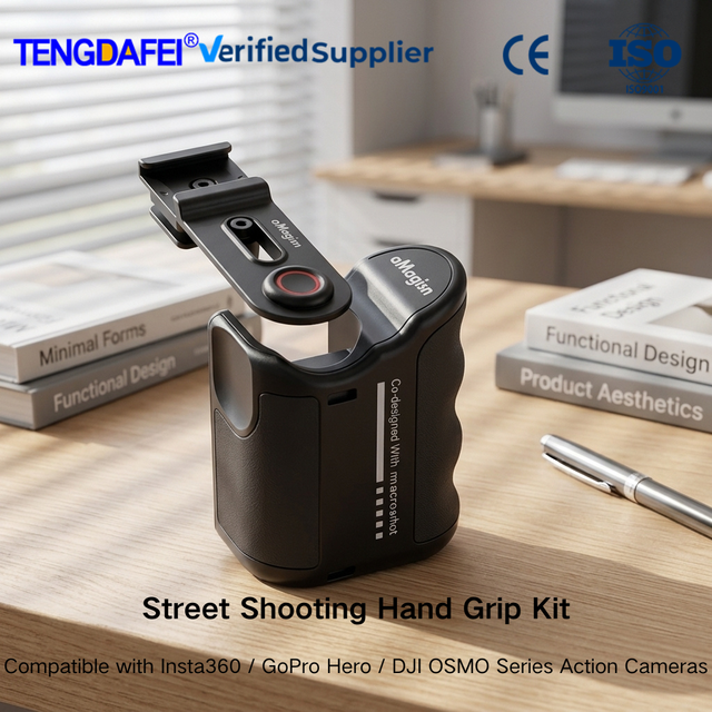In Stock Expandable Cold Shoe Hand Grip Shutter Control Camera Accessory for DJI OSMO Insta360 GoPro Series