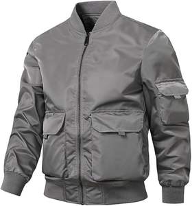 <span class=keywords><strong>Veste</strong></span> coupe-vent légère coupe ajustée pour <span class=keywords><strong>homme</strong></span>, manteau <span class=keywords><strong>bomber</strong></span> universitaire décontracté camouflage - Product Image 1