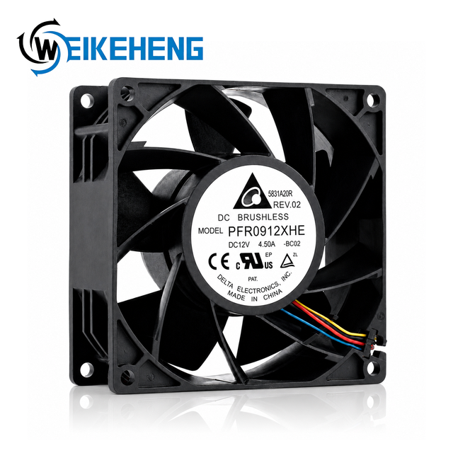 High Speed 9238 DC Fan 12V 4.5A Delta PFR0912XHE 92mm Violent Cooling Fan Dual Ball Bearing Server Rack Industrial Cooler Fan