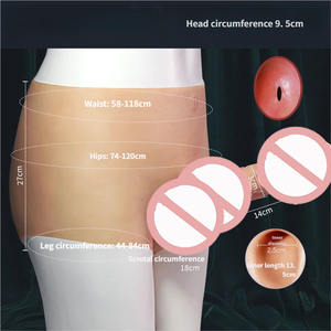 Kleiner Injizierbarer Strap-on Dildo mit Silikon Tragbare Hochgeschnittene Hose Sex-Spielzeug Realistischer Dildo-Slip Strap-On Erwachsenen-Sexspielzeug - Product Image 1