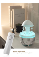 Diffuseur d'arômes ultrasonique en forme de méduse avec logo personnalisé, humidificateur à gouttelettes de pluie, diffuseur d'huiles essentielles pour aromathérapie