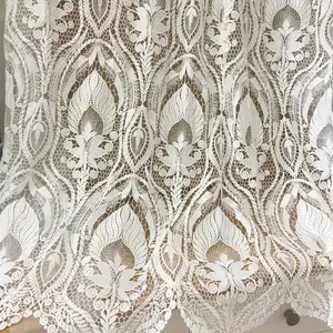 Tissu en dentelle de mariée Guipure Boho Crochet et robe de mariée brodée Dentelle au mètre
