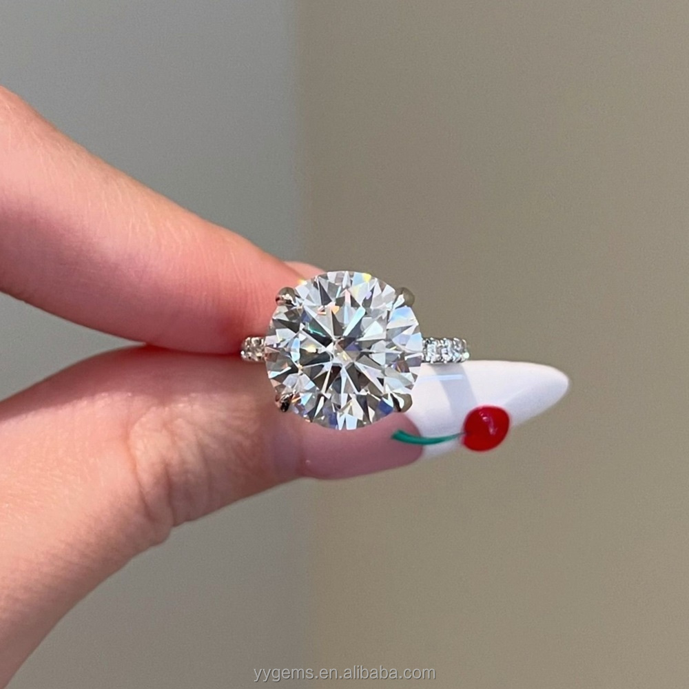 Moissanite 14K blanc-4CT