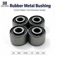 Bague métallique en caoutchouc personnalisée, dureté 50-80A, résistante à l'huile, isolateur de vibrations pour suspension de véhicule électrique (VE), pièces d'étanchéité