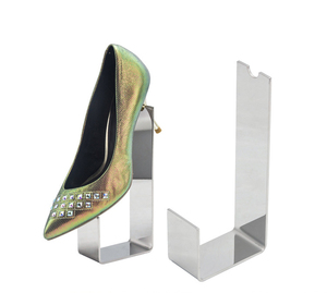 Biểu tượng tùy chỉnh thép không gỉ vàng cửa hàng cao gót hiển thị đứng Giày kệ - Product Image 5