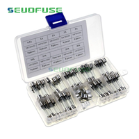 Fusible de Tubo de Vidrio de Soplado Rápido, Kit de Fusibles de Acción Rápida, 6x30mm, 250V, 0.5A, 1A, 2A, 3A, 5A, 8A, 10A, 15A, 20A, 30A, 72 Unidades
