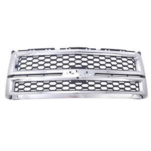 Calandre avant pour <span class=keywords><strong>2014</strong></span> 2015 <span class=keywords><strong>Chevrolet</strong></span> <span class=keywords><strong>Silverado</strong></span> 1500 LS | LT | LTZ | W/T avec rallye Pkg sans <span class=keywords><strong>Z71</strong></span> Pkg Chrome Mesh Grill GM1200712 23259624 - Product Image 3