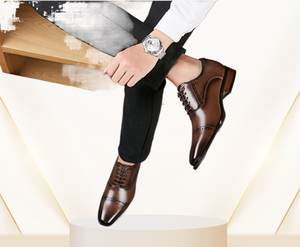 Offre Spéciale prix d'usine de luxe nouvelle mode italienne faite à la main en cuir chaussures Oxford pour hommes - Product Image 6