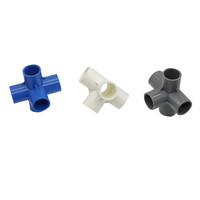 Raccords de tuyauterie en PVC pour l'irrigation des jardins, 20 mm, 5 voies, connecteur de tuyauterie d'eau
