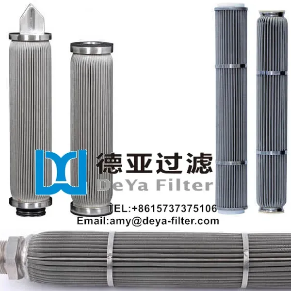 OEM SS316L penggantian filter jala berlipat baja tahan karat untuk cartridge filter berlipat non-tenun Pall