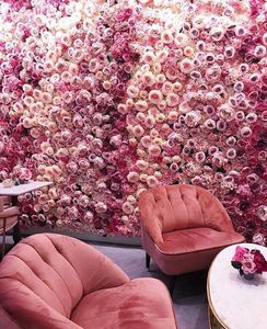 Tissu de lilac en coton rose, toile de fond de décoration de mariage, panneaux roses, suspension arrière, grand mur métallique, mur de fleurs artificielles 3d, bon <span class=keywords><strong>prix</strong></span> - Product Image 1