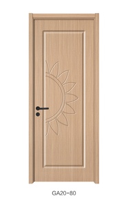 Thiết kế hiện đại trắng <span class=keywords><strong>MDF</strong></span> khung cửa trượt phòng ngủ phòng khách GA20-80 <span class=keywords><strong>PVC</strong></span> chất liệu đẩy kéo mở phong cách gỗ phòng ngủ khách - Product Image 2