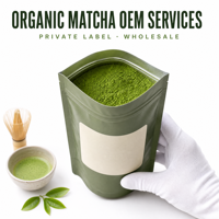 Poudre de Matcha certifiée biologique USDA et UE, Matcha de qualité cérémonielle, Poudre de thé vert Matcha, Vente en gros