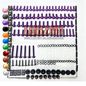 Kit de boulons de carénage en acier inoxydable pour KAWASAKI <span class=keywords><strong>NINJA</strong></span> <span class=keywords><strong>650</strong></span> ER6F ER-6F 12 13 14 15 16 2012 2013 2014 2015 <span class=keywords><strong>2016</strong></span>, vis et écrous de carrosserie - Product Image 1
