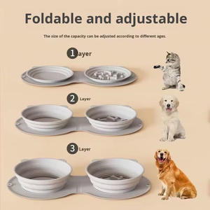 Comedero para Mascotas, Plegable, de Plástico, Impermeable, Antideslizante, Portátil, para Viajes al Aire Libre, para Perros - Product Image 3