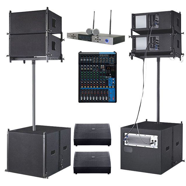 Best Line Arrays Speakers Active Professional Full Set Dual 12 Inch Passive Line Arrays