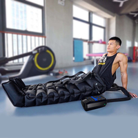 Bottes de récupération à compression d'air professionnelles à 8 chambres pour drainage lymphatique et relaxation musculaire, pour usage domestique et extérieur