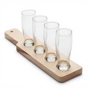 Support élégant en bois pour verres, design minimaliste, organisateur de vaisselle de cuisine, étagère de rangement durable à un seul niveau - Product Image 3