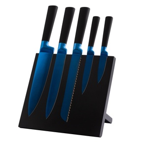 Luxury Kitchen <b>Knife</b> <b>Set</b> Stainless Steel Kitchen Chef <b>Knife</b> <b>Set</b> Blue Titanium <b>Sharp</b> Kitchen <b>Knives</b> <b>Set</b> for Kitchen - Product Image 1