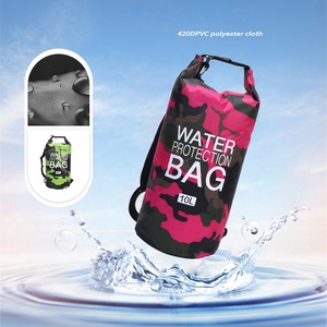 420D PVC Polyester Tissu Léger Swim Drifting Bag Single Shoulder Outdoor Sports Storage Bag Camouflage Waterproof Bag - Product Image 3