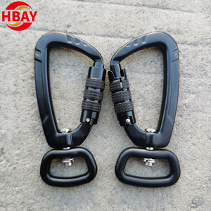 4Kn Nhôm Xoay Khóa Carabiner móc Pet Dog leo dây xích với an toàn tập tin đính kèm - Product Image 4