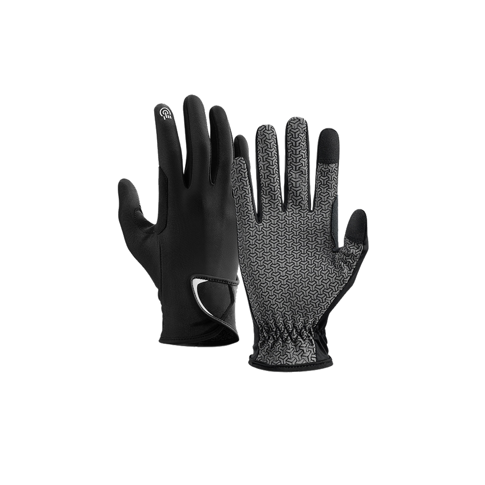 3D anti-slip palm system on custom riding gloves from our equestrian gloves wholesale factory