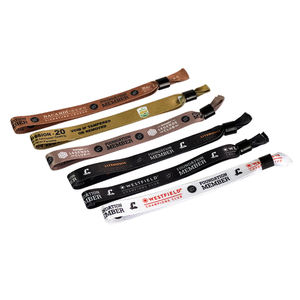 नई 2025 दौड़-प्रतिरोधी पॉलिएस्टर आसान-से-पहनने के लिए पुनः प्रयोज्य अनुकूल खाली नरम सबलिमिनेशन रिस्टबैंड - Product Image 4