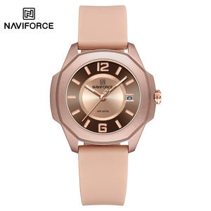 Nuevo Reloj de Pulsera NAVIFORCE 7107 de Marca para Mujer, a la Moda, con Correa de Silicona Lisa, Casual, de Cuarzo, Impermeable y con Fecha - Product Image 1